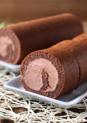 米粉のチョコロールケーキ-レシピのメイン写真
