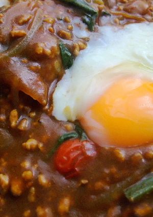 ☆温泉たまご入りほうれん草カレー☆-レシピのメイン写真