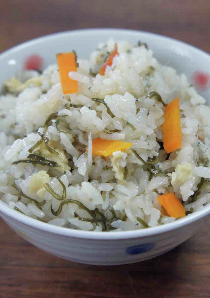 塩昆布とちりめんじゃこの炊き込みご飯-レシピのメイン写真