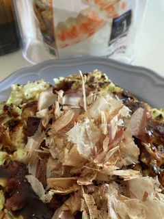 少ない材料で米粉お好み焼き-レシピのメイン写真
