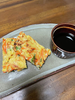 米粉でモチモチチヂミ-レシピのメイン写真