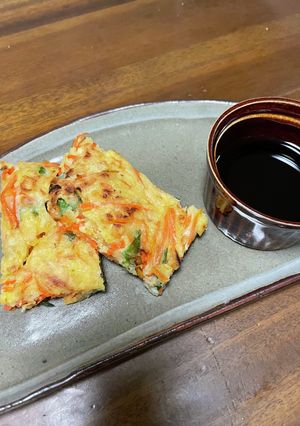 米粉でモチモチチヂミ-レシピのメイン写真