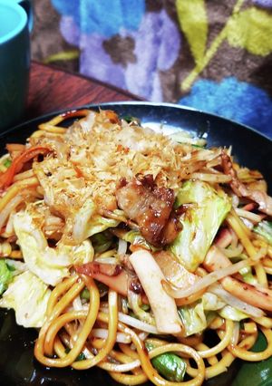 我が家の鉄板焼きそば-レシピのメイン写真