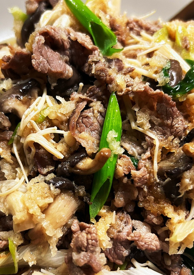 牛薄切り肉ときのこのじゅじゅっと！-レシピのメイン写真