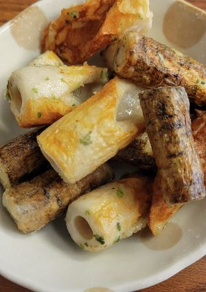簡単おつまみ！ちくわとゴボウの磯辺揚げ-レシピのメイン写真