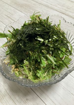 水菜と納豆のサラダ-レシピのメイン写真