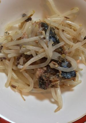 さばの味噌煮缶ともやしのサラダ-レシピのメイン写真