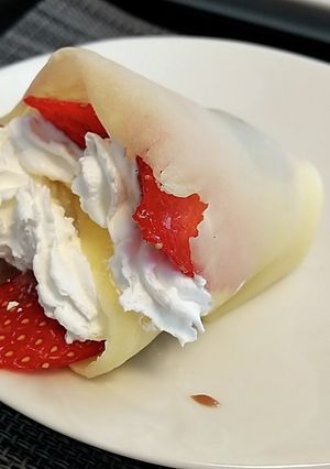 米粉のもっちりクレープ 苺チョコ味-レシピのメイン写真