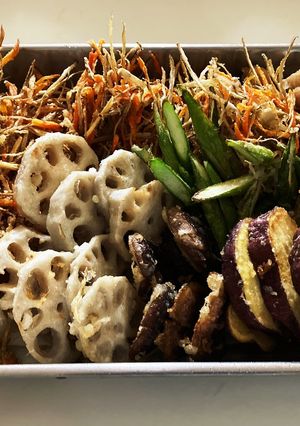 米粉で！ごぼうのかき揚げと野菜の天ぷら-レシピのメイン写真