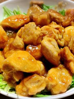 米粉で簡単!鶏の照り照り甘酢炒め-レシピのメイン写真