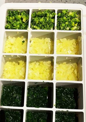 離乳食ブロッコリー&キャベツ&ほうれん草-レシピのメイン写真