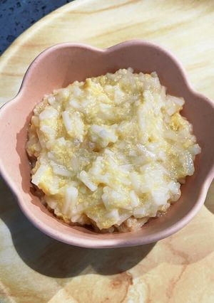 鶏そぼろのふわふわたまごうどん　離乳中期-レシピのメイン写真