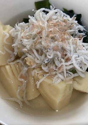 レンチン！簡単タケノコとしらすで小鉢-レシピのメイン写真