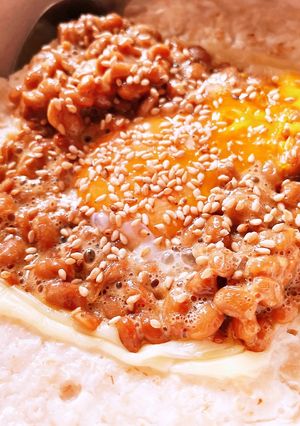 ふわふわたまご納豆の豆腐オートミール-レシピのメイン写真