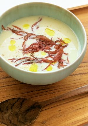 野菜のポタージュ(じゃがいも)と生みりん-レシピのメイン写真