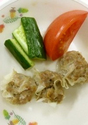 蒸し焼売＠つくば市幼児食-レシピのメイン写真