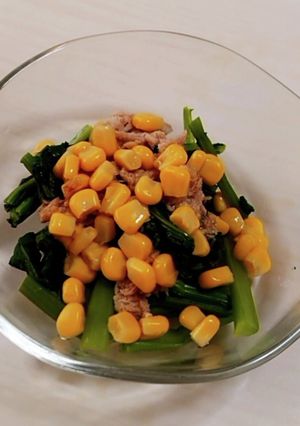 のらぼう菜のツナコーンサラダ-レシピのメイン写真