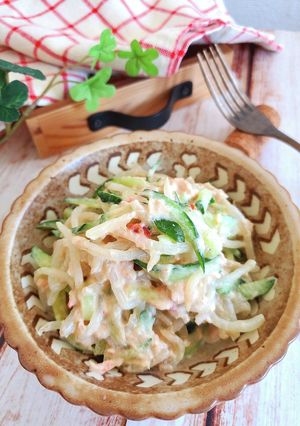 レンジで♪もやしとツナのチリマヨサラダ-レシピのメイン写真