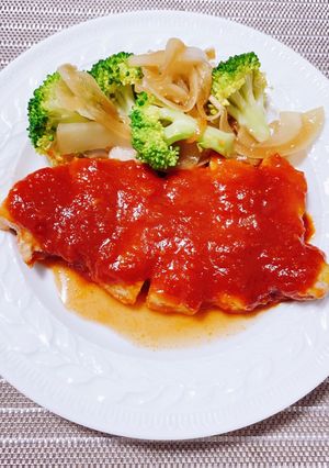 ゆず香る♡豚肉のトマトソース煮-レシピのメイン写真