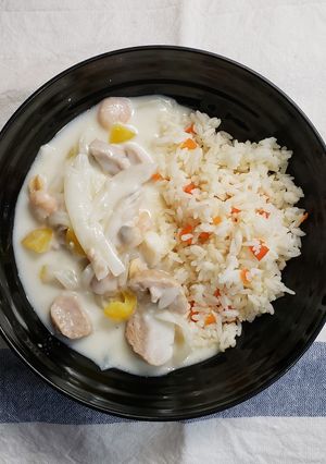 学校給食の人気メニュー　クリームライス-レシピのメイン写真