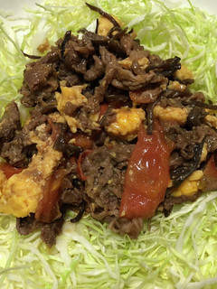 牛肉とトマトと卵のウスターソース炒め-レシピのメイン写真