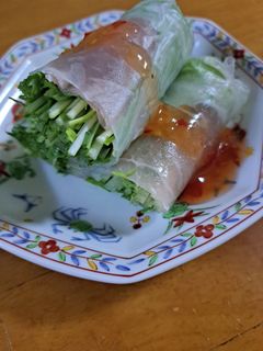 水菜と生ハムの生春巻き-レシピのメイン写真