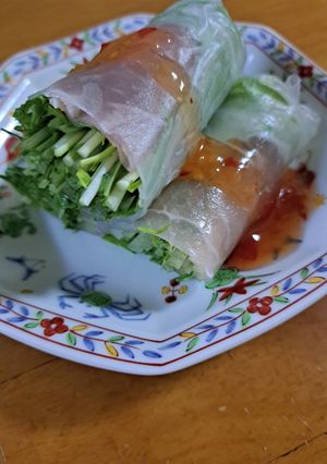 水菜と生ハムの生春巻き-レシピのメイン写真