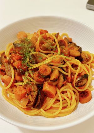 サルサソースとなすのパスタ-レシピのメイン写真