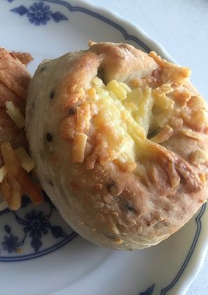 米粉の黒ごまチーズベーグル-レシピのメイン写真