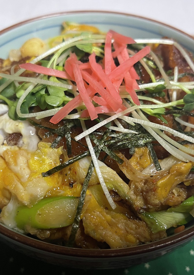 かつ丼風ちらし寿司-レシピのメイン写真