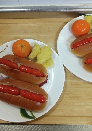 春休みの息子達へ♡ホットドッグランチ-レシピのメイン写真
