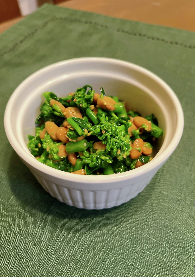 のらぼう菜と納豆のナムル-レシピのメイン写真