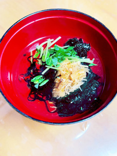 超簡単!塩昆布となめ茸のおすまし-レシピのメイン写真