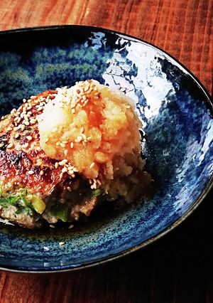 卵無し!ネギたっぷりポークハンバーグ-レシピのメイン写真