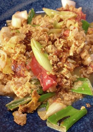 葉たまねぎと卵の炒め物-レシピのメイン写真