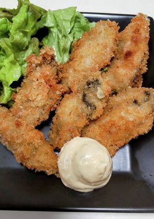 殻付き牡蠣から取り出した牡蠣フライ♡-レシピのメイン写真