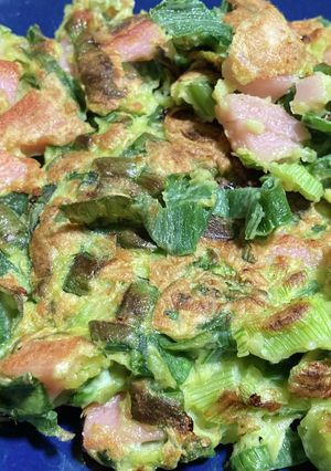 葉玉ねぎと魚肉ソーセージのチヂミ-レシピのメイン写真