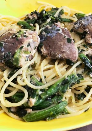鯖缶で作る！簡単健康★鯖塩レモンパスタ-レシピのメイン写真