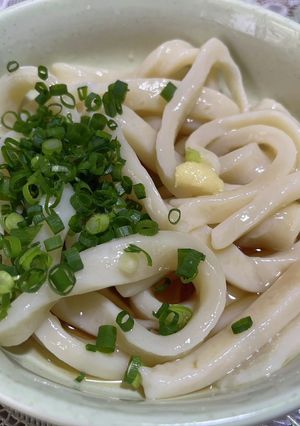 手で切った極太うどんぶっかけ冷や-レシピのメイン写真
