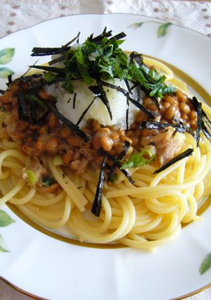 ヘルシー♪な和風納豆おろしスパゲティ-レシピのメイン写真