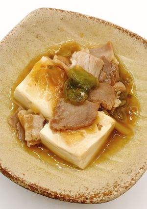 【病院】豚肉と豆腐のあんかけ【給食】-レシピのメイン写真