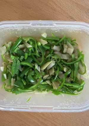 離乳食完了期　ピーマンとごぼうのきんぴら-レシピのメイン写真