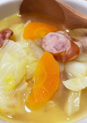 野菜を食べたい日の簡単コンソメスープ-レシピのメイン写真