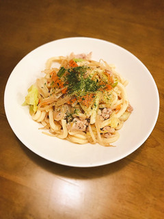 ♡一皿で満足!ズボラ焼きうどん♡-レシピのメイン写真