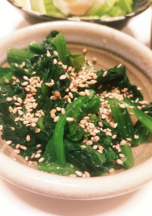 ほうれん草のにんにく和風胡麻和え-レシピのメイン写真