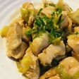 鶏肉と長ネギのあまから炒め
