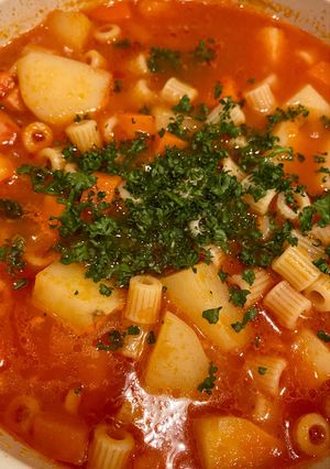 満足感！パスタ入りミネストローネ-レシピのメイン写真