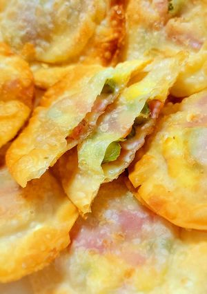 餃子の皮そのままに、洋風ぱりぱり揚げ-レシピのメイン写真