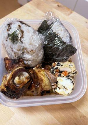 ひじき煮入り卵焼き☆豚バラ茄子巻きお弁当-レシピのメイン写真