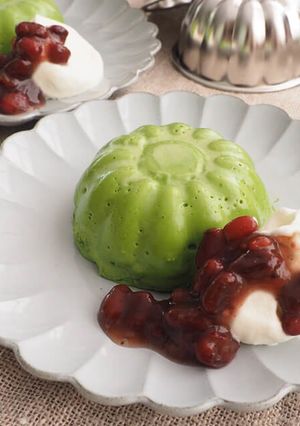 抹茶のババロア-レシピのメイン写真